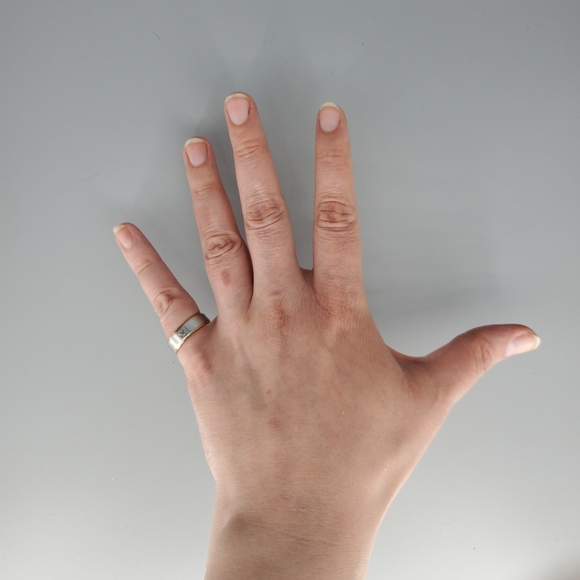 Stainless Steel Heart Wedding Band - Picture 7 of 9